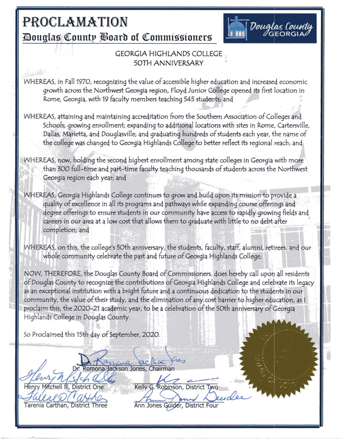 Douglas County Proclamation