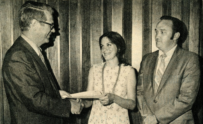 Claudia Williams Taxel Receiving Diploma