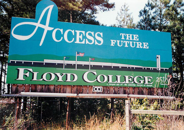 Old Floyd College Road Sign